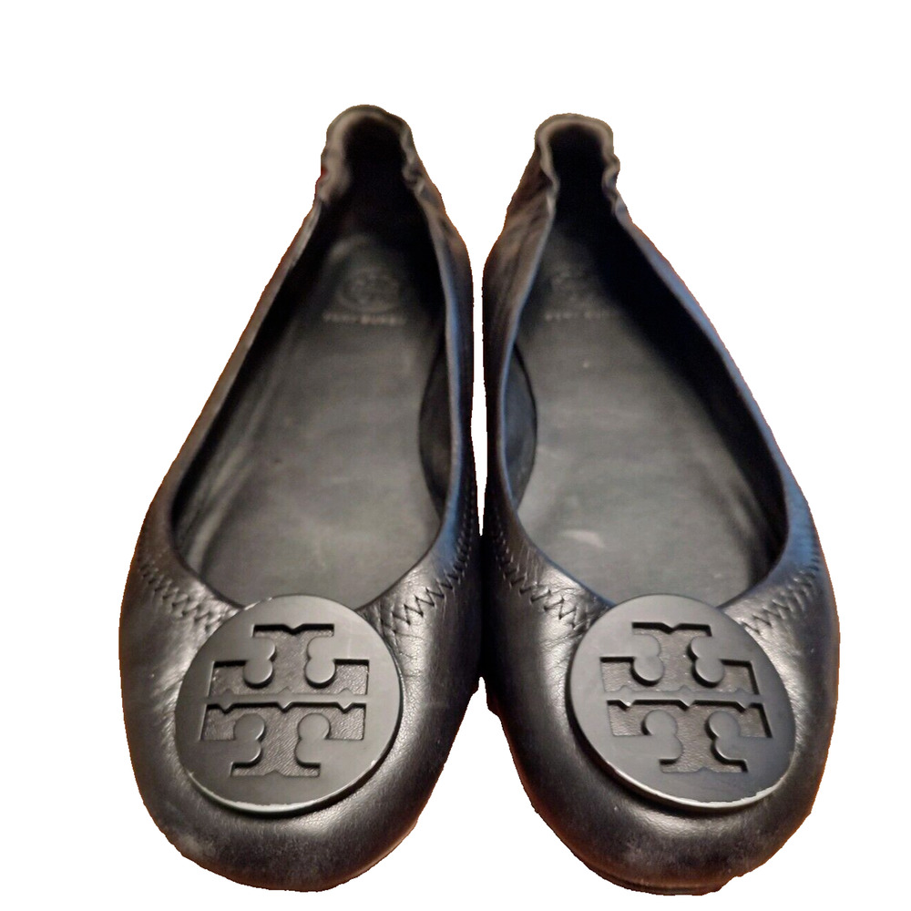 TORY BURCH Ballet Flats Shoes 'Minnie' Travel Flats Size 7.5 EUC